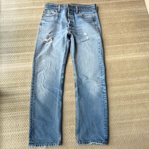 Levi’s 501 Vintage distressed, perfectly faded jeans 28/29